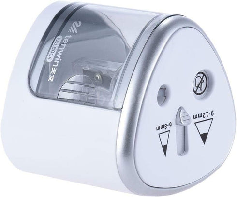 Electric Pencil Sharpener BE-TOOL, 2 Holes Automatic Desk Cutter, Battery Operated, Pink for Kids School