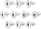 uxcell M4x8mm Flat Head Machine Screws, 304 Stainless Steel Fasteners, 40Pcs