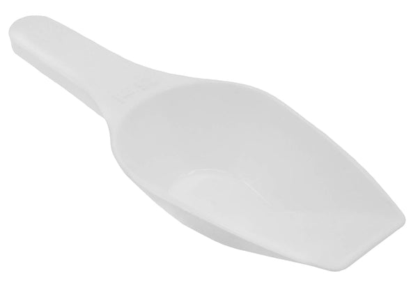 EISCO 25ml Scoop, Polypropylene Plastic, Flat Bottom for Measuring & Weighing, Autoclavable