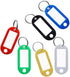 SENHAI 12 pcs Wristband Keychains & 6 pcs Key Tags, Plastic Coil Stretch Elastic Spring Spiral Bracelet Key Ring for Gym Pool ID Badge, Plastic ID Tags with Label Window for Keychain Pet Luggage Bag by SENHAI