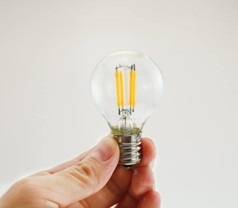 2-Pack E17 Mini Globe S11 LED Light Bulb 4W Warm White 2700K 40 Watt S11 G40 Incandescent Replacement