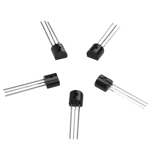 5X DS18B20 Programmable Resolution 1-Wire Interface Temperature Sensor Analog Digital Output TO-92 Package for Arduino
