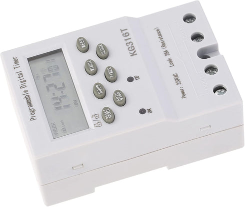 YWBL-WH Microcomputer Time Control Switch KG316T 220V Programmable Digital Timer Switch 1Min - 168H