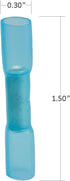 Polyolefin Heat Shrink Butt Connector, 16-14 Gauge, Blue Waterproof Crimping Terminal - Bag of 25 PCS by HNNUY