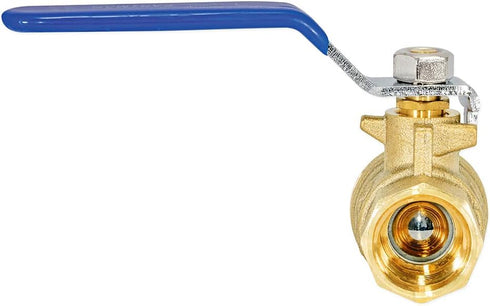 Eastman 1/2 Inch IPS Heavy Duty Full Port Ball Valve, Brass Plumbing Fitting, Model 20045LF