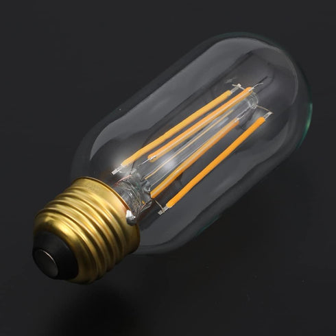 E26 Bulb 6W E26 Bulb 60 2700K E26 Bulb dimmable AC120V 600lm T14 T45 Bulb Pack 6 Leools LED Equivalent watt Warm White