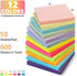 Sticky Notes, 12 Pads, 3x3 inches, Colorful Self-Stick Note Pads, Perfect for Office, Study, and Daily Life Organization - Soft Pastel by Taja
