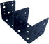 4 PCS Heavy Duty Steel Half Post Base for 4x4 Post Anchor Connector, Mounting Joist Hanger Brackets for Wood Posts