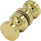 CKB Double Sided Shower Glass Door Knob, Polished Gold Finish, Solid 304 Stainless Steel Handle for 5/16" to 1/2" Glass