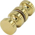 CKB Double Sided Shower Glass Door Knob, Polished Gold Finish, Solid 304 Stainless Steel Handle for 5/16" to 1/2" Glass