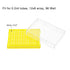 uxcell Centrifuge Tube Rack Storage Box, 96-Well Polypropylene Holder for 0.2ml Tubes, 2 Pcs