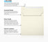 LUXPaper Square Invitation Envelopes | Peel & Press | Natural | 6" x 6" | 30% Recycled | 80lb. Text | 50 Qty