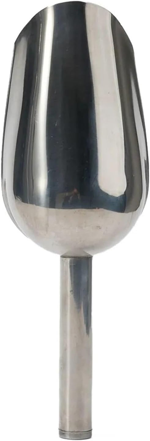 Generic 8/9/10/11inch Accessories(9 inch) Stainless Steel Ice Scoop Party Bar Buffet Kitchen Sugar Flour Dry Goods