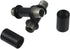 15 Sets M10 Parts(1.57" Wealrit Black Straight Pipe Lamp Stem with Connector Metal Threaded Extension Rods Lamp