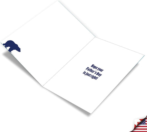 NobleWorks - Big Happy Father's Day Greeting Card - 8.5 x 11 Inch, Large Notecard for Dads