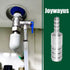 Joywayus Reducer Hose Barb 3/16" to 3/8" Splicer, Round Union Fitting for Water/Fuel/Air