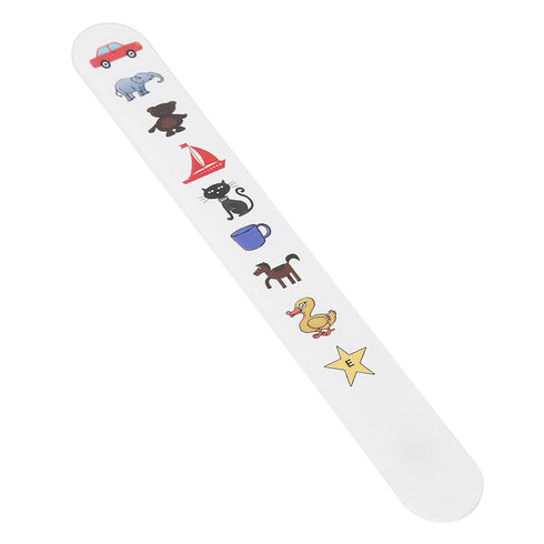 Check Vision Tester Stick, ANGGREK Kids Fixation Stick with Colorful Animal Patterns, Waterproof Coating Eye Test