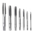 7Pcs Metric Spiral Point Thread Tap Set - M3 M4 M5 M6 M8 M10 M12 Nitriding Coated Machine Screw Drill Tap Bits