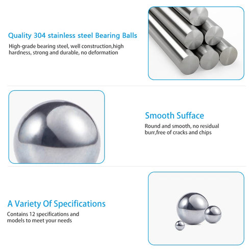 Breezliy 200 Paints5.5mm/ 0.22 pcs Paint Mixing Balls Stainless Steel Mixing Agitator Balls for Mixing Model