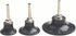 Cryspearl 3Pcs 1/4 Inch 1.5/2/3 Inch Sanding Disc Pad Holder Shank Rubber Backing with Removable Steel Shaft