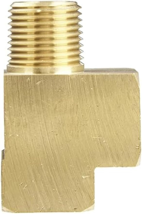 3/8" Male x 3/8" Female x 3/8" Female NPT Brass Street Tee, (5 Pack)