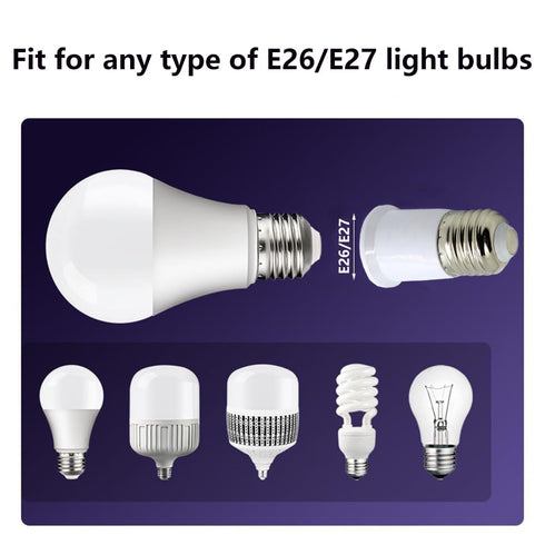E26 Socket Extender, 6.5CM/2.56 Inch E26 to E26 Lamp Socket Extension Adapter, 4 Pack Lamp Holder