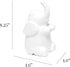 Simple Designs LT3337-WHT Fun Shaped Sitting Night Light Table Lamp, White Porcelain Elephant