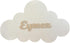 BugyBagy Personalized Cloud Wall Lamp Hand-Painted Wooden Night Light with Custom Name Nursery Wall Decor for Baby
