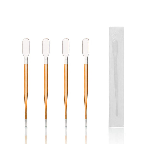 ULAB Sterile Transfer Pipette, Essential Oils Pipettes, 5ml, 2ml Graduated, 0.5ml Graduation Interval, Pack of 100,