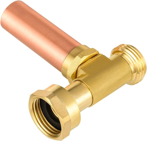 EFIELD C-240 Straight Copper Water Hammer Arrestor, 3/4 Inch Swivel FHT x 3/4 Inch MHT for Washing Machine