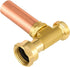 EFIELD C-240 Straight Copper Water Hammer Arrestor, 3/4 Inch Swivel FHT x 3/4 Inch MHT for Washing Machine