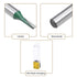 uxcell Router Bit 1/4" Shank, 1/8" Cutting Dia Single Straight Flutes Carbide Tool (2 Pcs)