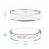 stonylab 10pk Autoclavable Borosilicate Glass Petri Dishes 100x20 mm with Clear Lid for Laboratory