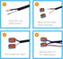 Replacement Power Cord Pigtail 18AWG 2 Prong 6FT Flat Shape 2 Wire Supply Cord with 110V Polarized Plug