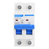 YWBL-WH Miniature Circuit Breaker DZ47-63, 2P 400V AC, Leakage Air Switch 25A 40A 50A 63A (25A)