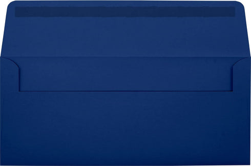 LUXPaper #10 Business Window Envelopes | 4 1/8" x 9 1/2" | Navy Blue | 50 Qty