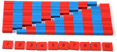 Kghios Montessori Numerical Rods & Number Tiles - Math Toys for Kids