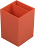 JAM Paper Plastic Pen Holder - Orange Desktop Pencil Cup, Sold Individually