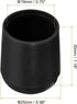 16pcs 3/4" uxcell Chair Leg Floor Protectors, - Plastic Round Chair Leg Caps, Non-Slip Slip-On Furniture Feet Covers