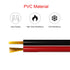 BTF-LIGHTING 32.8ft/10m 2 Pin 20AWG LED Strip Light Ribbon Electrical Extension Cable Wire, Red Black