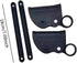 MCMUZKZS 2cm Heavy Duty Locking Latch Hinge Pair for Tube Folding Chairs, Black, Double Row