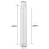30PCS 30ml Clear Glass Vials with Screw Caps and Plastic Stoppers, Leak-Proof Small Liquid Sample Test Tubes
