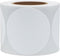 Hybsk White Color Coding Dot Labels, Round Semi Gloss Paper Stickers, 2 inch Adhesive Label
