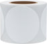 Hybsk White Color Coding Dot Labels, Round Semi Gloss Paper Stickers, 2 inch Adhesive Label