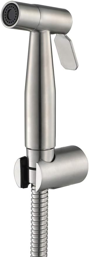 ZLOCYIVHE Bidet Sprayer with Single Cold Water Stainless Steel Portable Cloth Diaper Washer