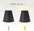 CS-115BLK/GL 3 4.25 4.25 Royal Designs, Inc. Empire Black Parchment Chandelier Shade with Gold Lining, x x