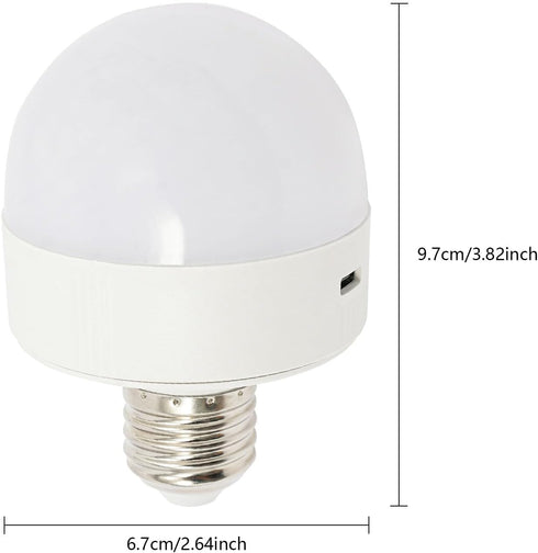choayun E26/E27 3 Bulb 30/60/120 2000mAh Bulb 5W E26 Dimmer Rechargeable Color Light with Remote Control & Minutes
