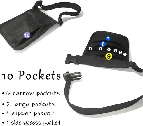 ccotikosee Waitress Apron with Pocket, Server Work Tools Waist Bag, Adjustable Utility Belt for Nurse, Hair Stylists