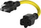 1-FT 15 Amp AC Plug to 20 Amp T Blade Adapter Cable, 12AWG Nema 5-15P to 5-20R/6-15R, Heavy Duty Extension Cord