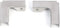 heyous 2PCS L-Shape Stainless Steel Glass Clamps 6-8MM Fish Tank Tile Reinforcement Corner